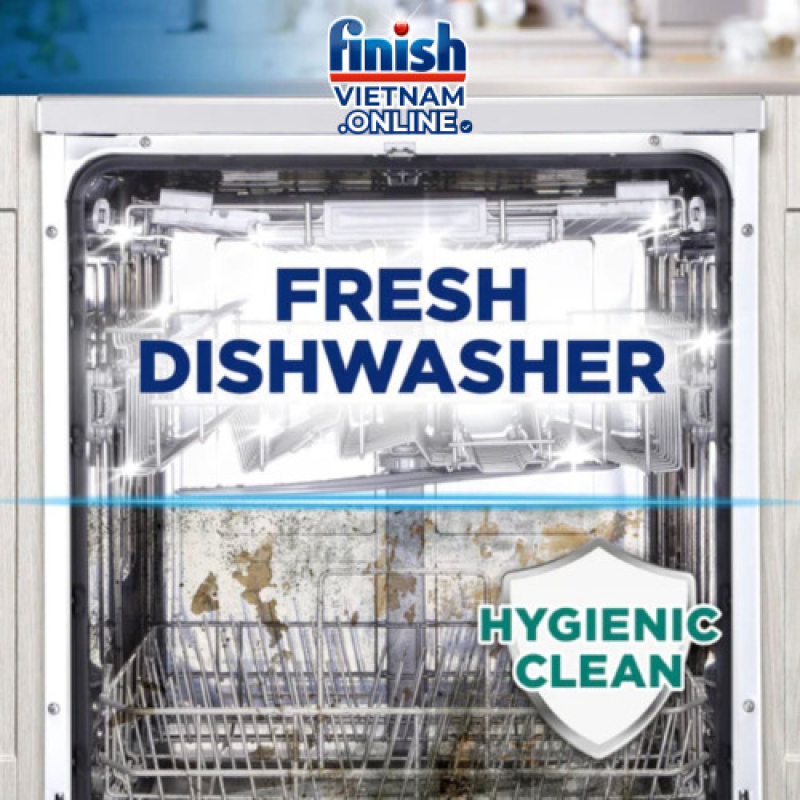 COMBO 2 Vỉ viên vệ sinh bảo trì máy rửa chén Finish hằng tháng (EU-Đức) – (COMBO 6 viên - Khuyên dùng 1 tháng 1 lần/viên).